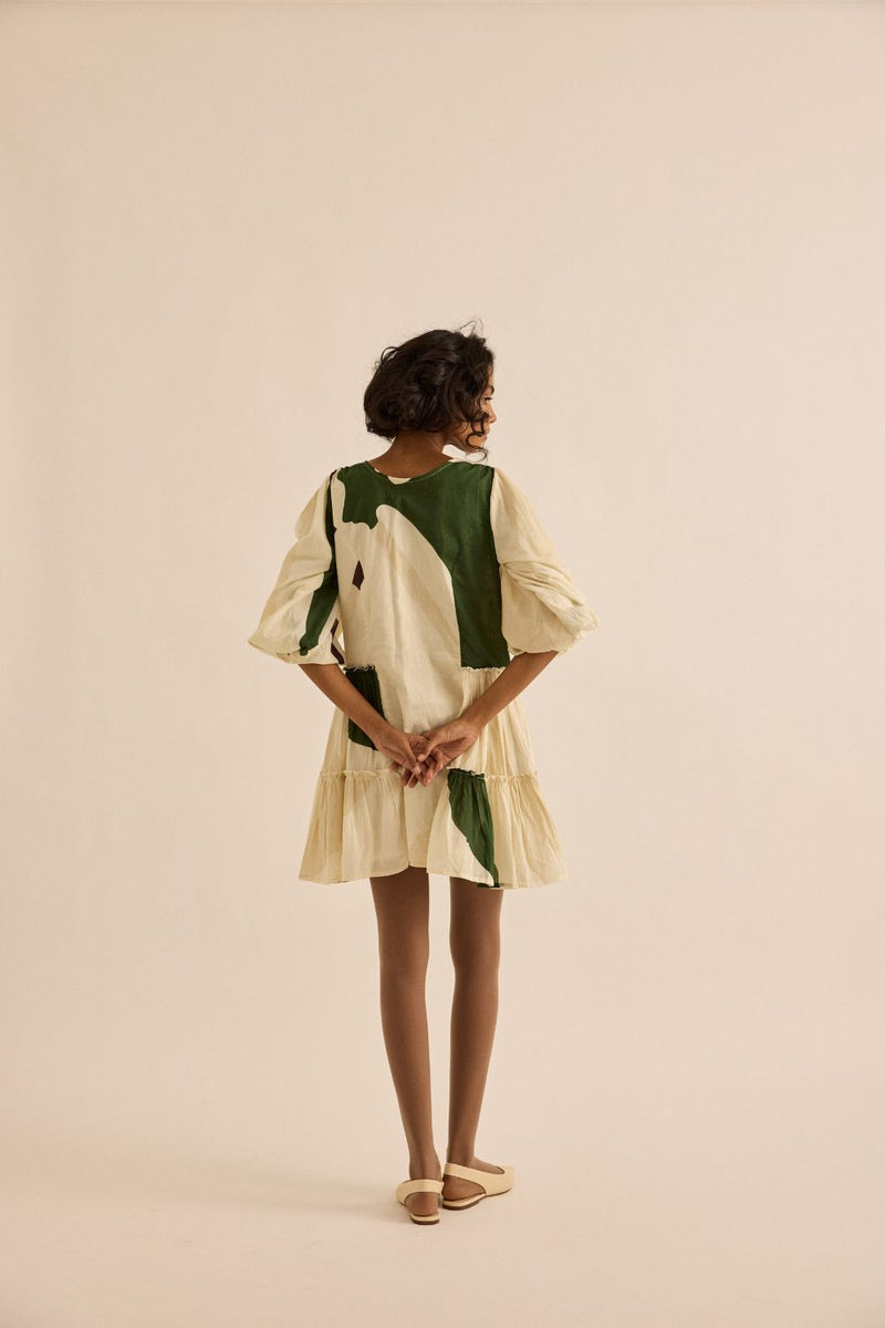 Primal Dress mul by Khara Kapas in green for women in Singapore