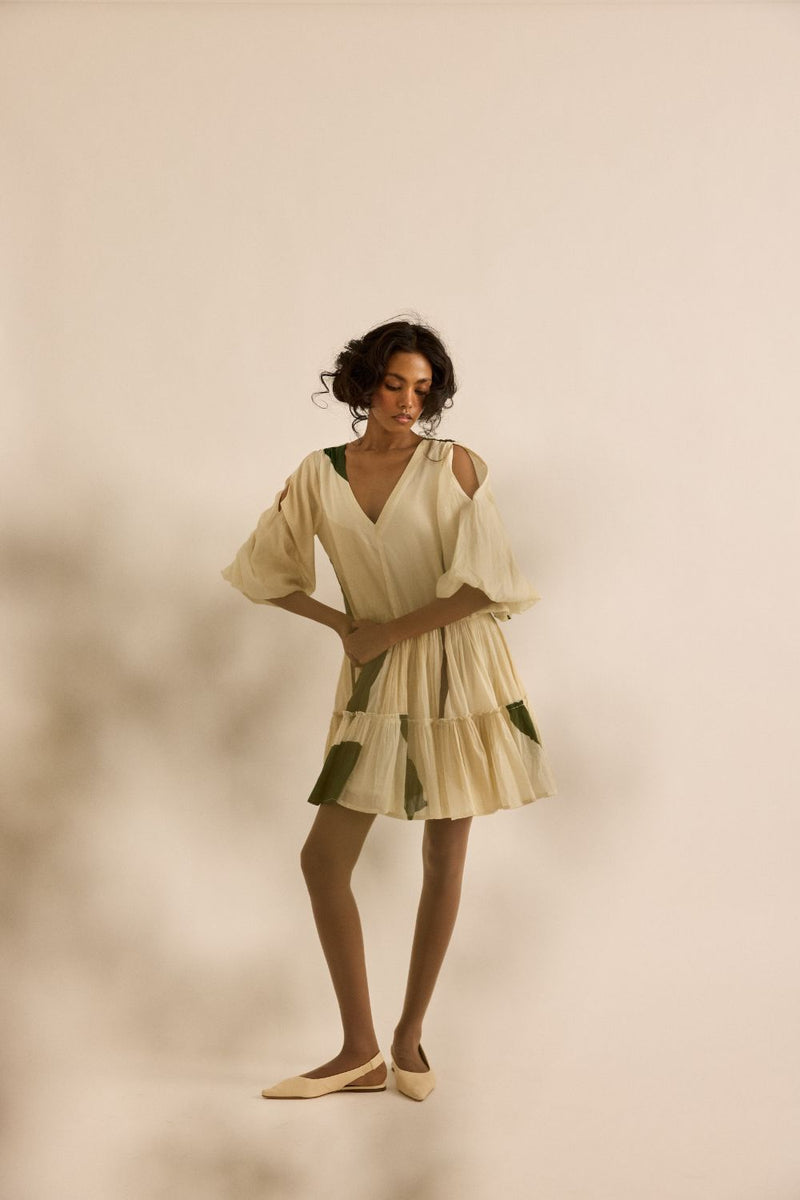 Primal Dress mul by Khara Kapas in green for women in Singapore