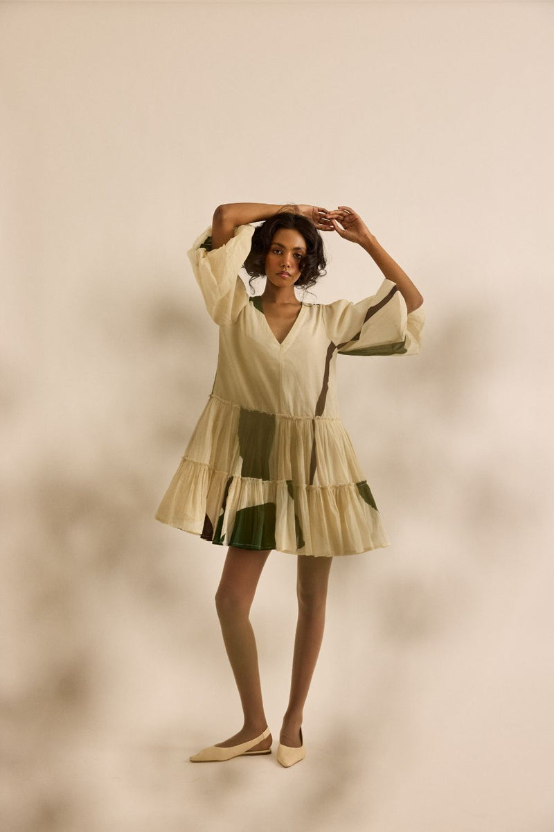 Primal Dress mul by Khara Kapas in green for women in Singapore