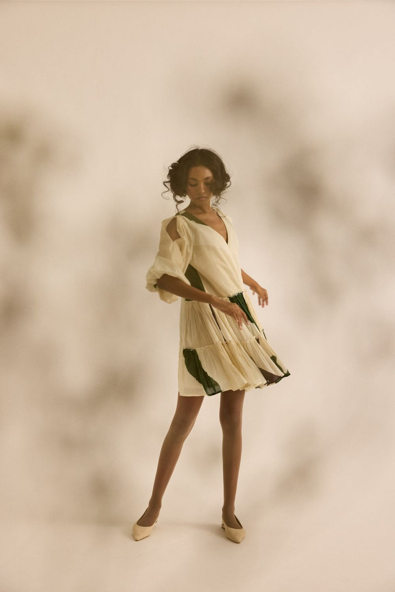 Primal Dress mul by Khara Kapas in green for women in Singapore