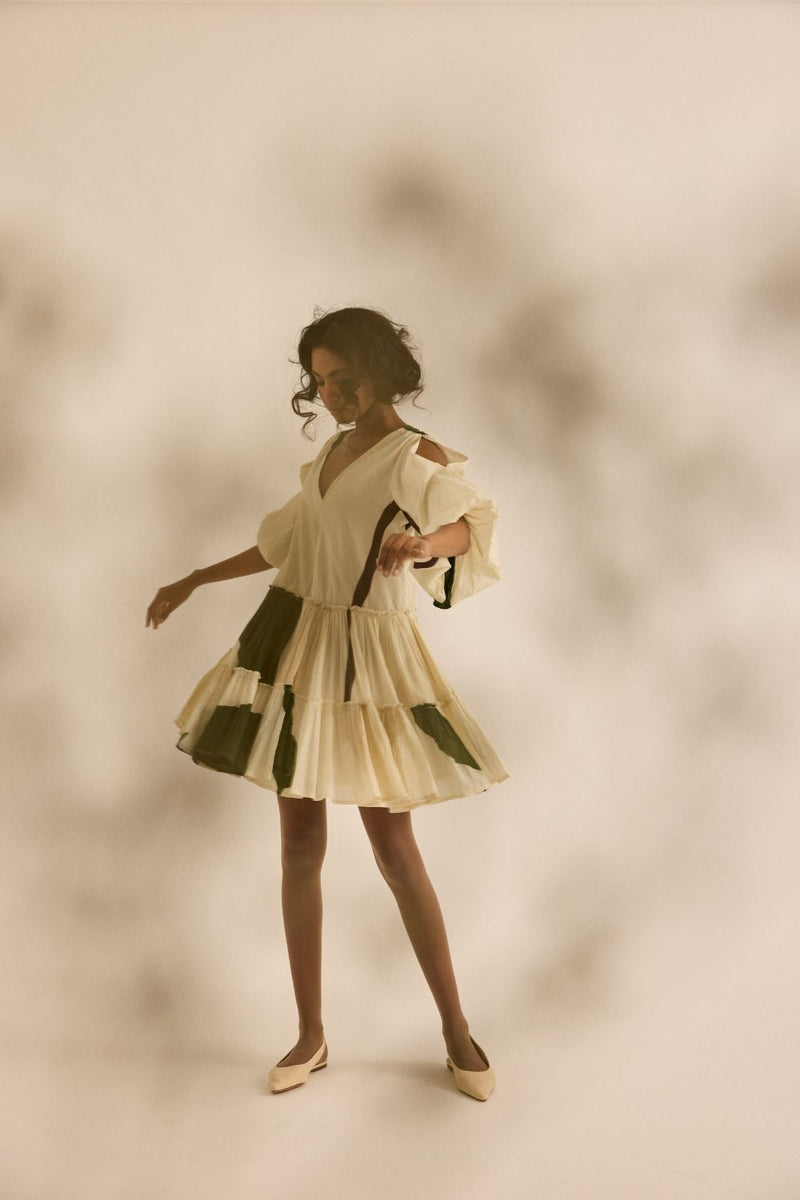 Primal Dress mul by Khara Kapas in green for women in Singapore