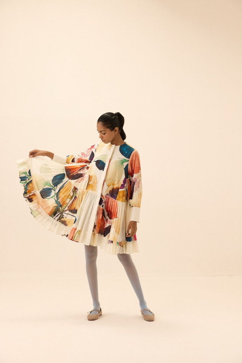 Pepper dress mul by Khara Kapas in multi for women in Singapore