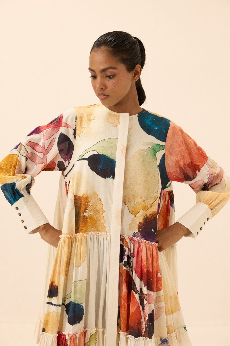 Pepper dress mul by Khara Kapas in multi for women in Singapore