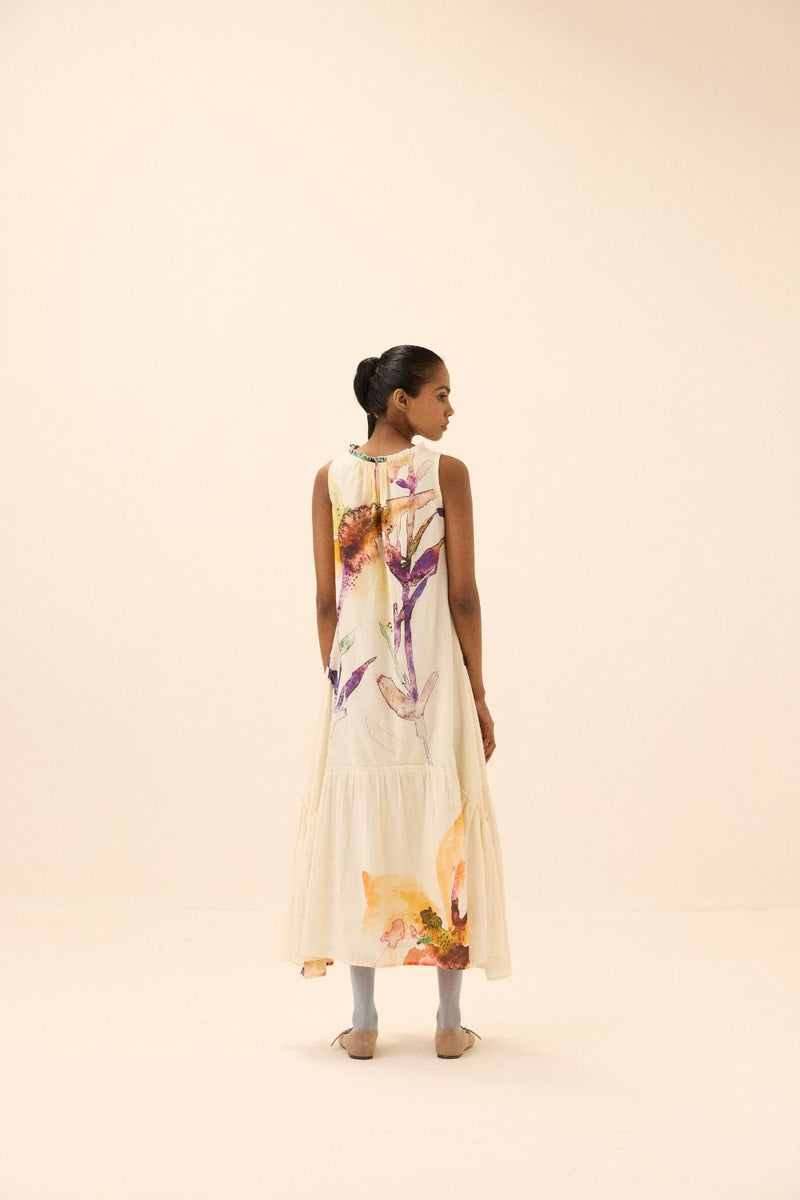 Moonbloom Dress mul by Khara Kapas in multi for women in Singapore