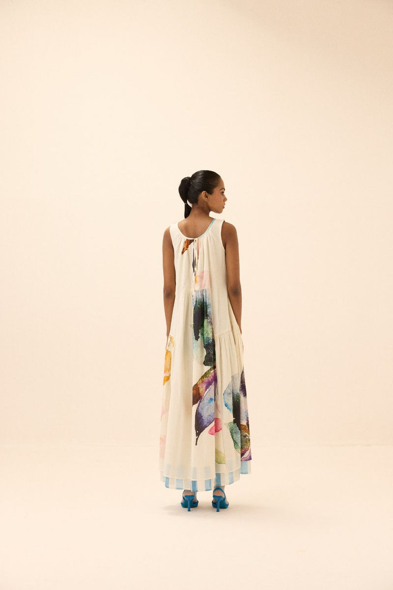 Arcadia dress mul by Khara Kapas in multi for women in Singapore