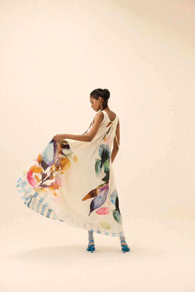 Arcadia dress mul by Khara Kapas in multi for women in Singapore