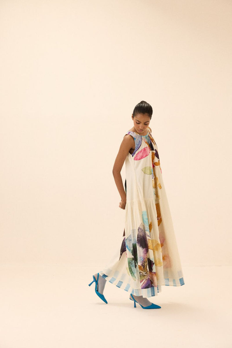 Arcadia dress mul by Khara Kapas in multi for women in Singapore