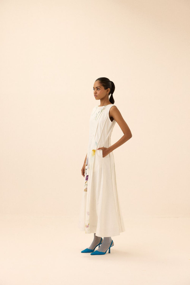 Whitewood dress mul by Khara Kapas in multi for women in Singapore