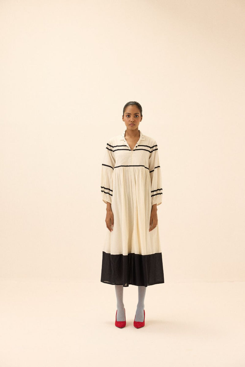 Acorn Dress mul by Khara Kapas in black for women in Singapore