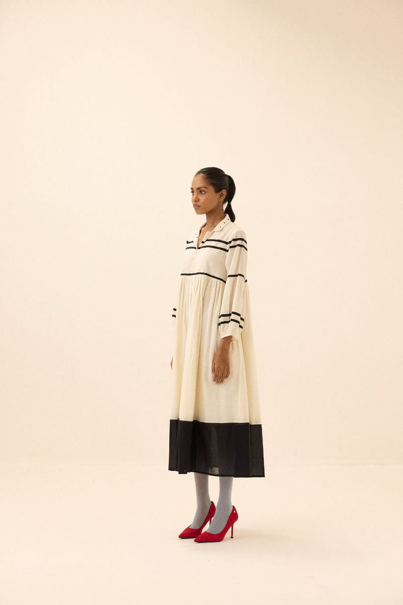 Acorn Dress mul by Khara Kapas in black for women in Singapore