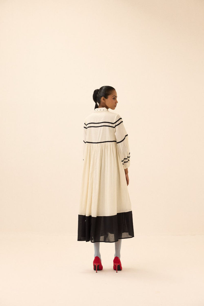 Acorn Dress mul by Khara Kapas in black for women in Singapore