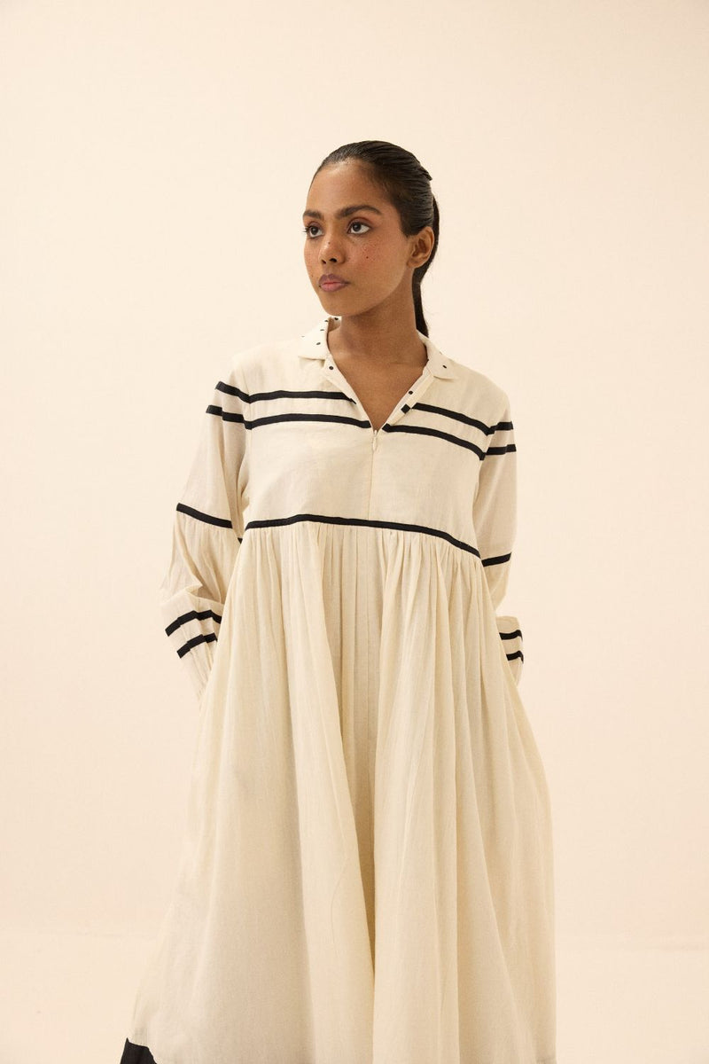 Acorn Dress mul by Khara Kapas in black for women in Singapore