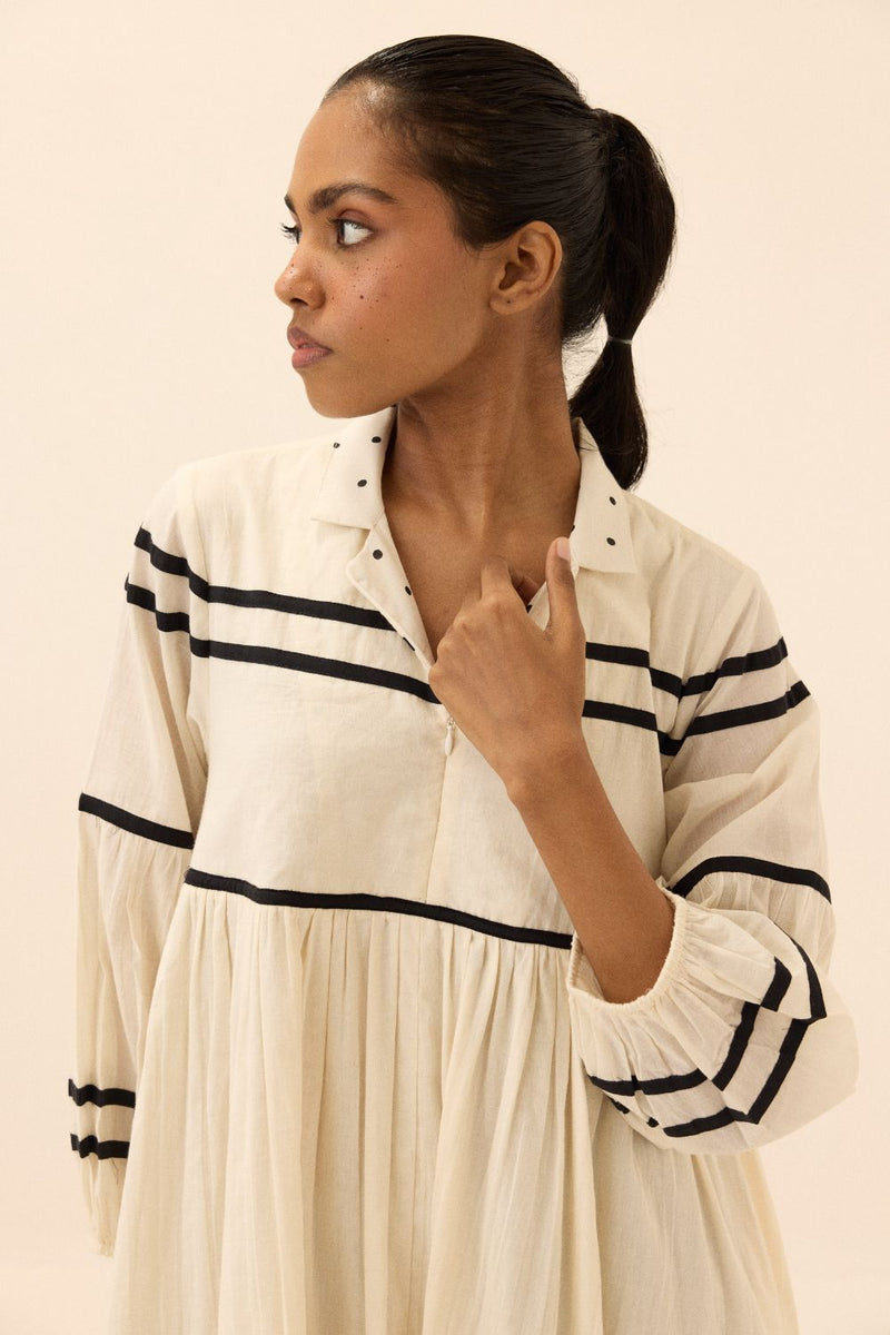 Acorn Dress mul by Khara Kapas in black for women in Singapore