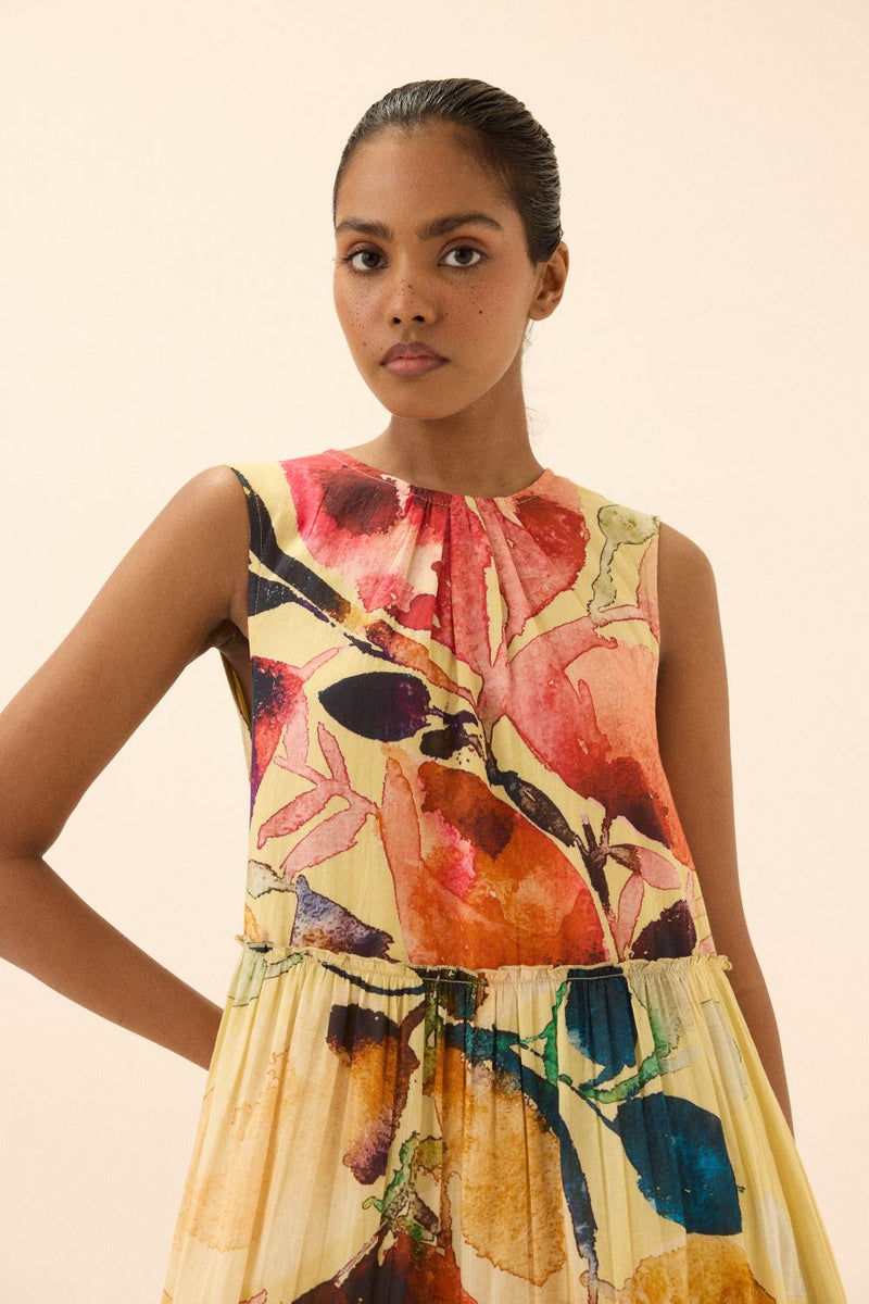 Sunstone dress mul by Khara Kapas in multi for women in Singapore