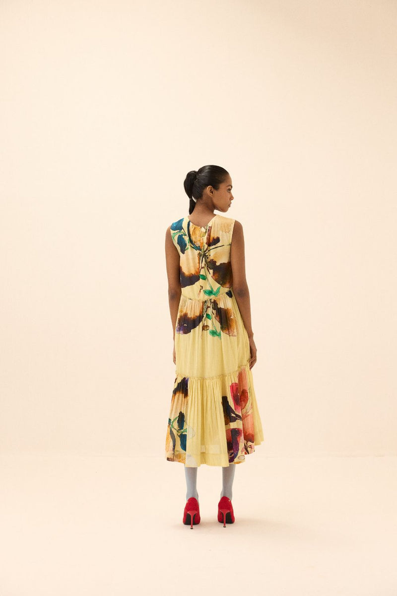 Sunstone dress mul by Khara Kapas in multi for women in Singapore