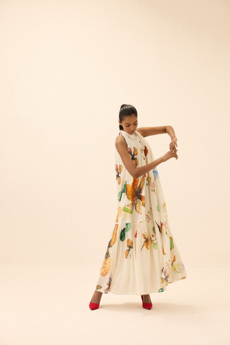 Eden dress mul by Khara Kapas in multi for women in Singapore