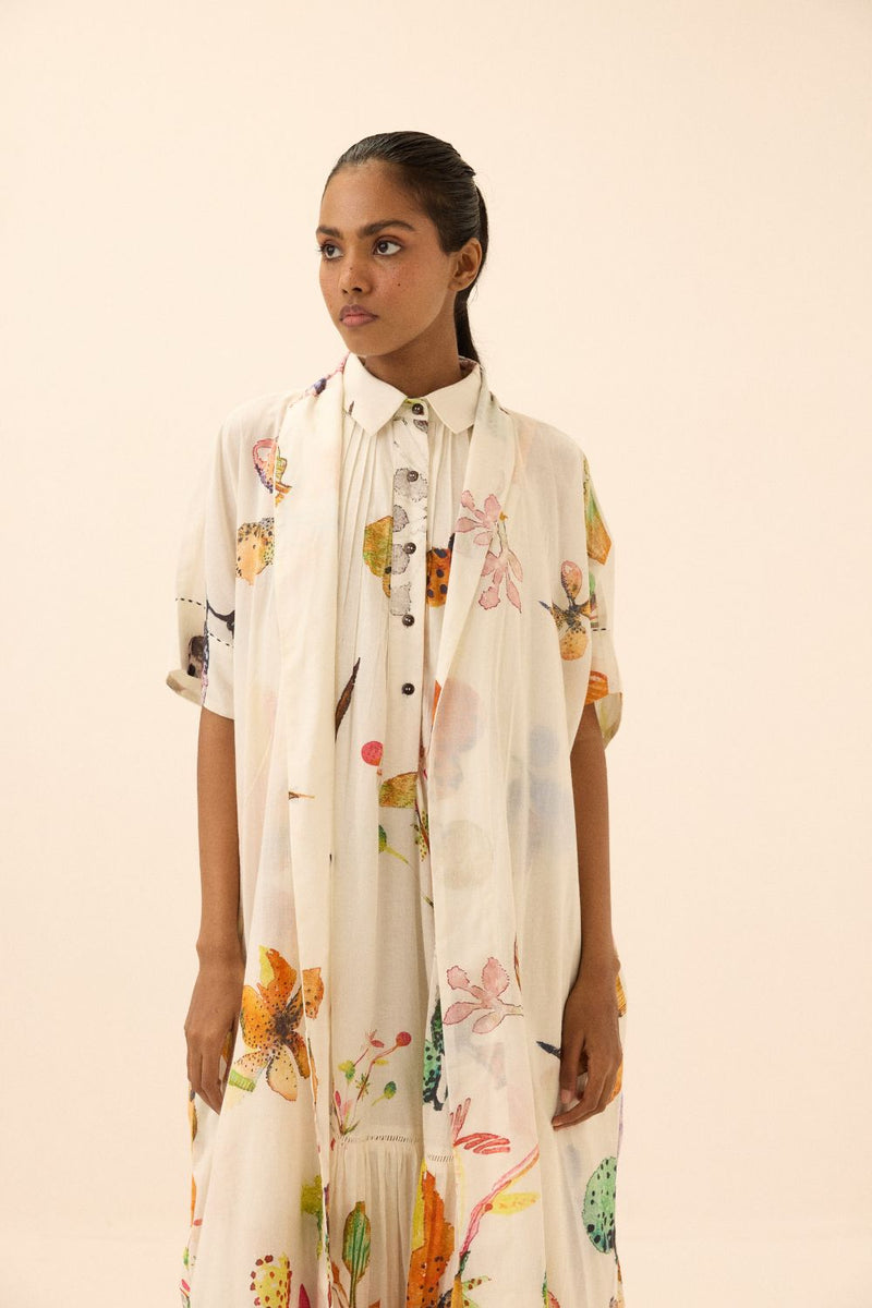 Ivy Bloom Shrug mul by Khara Kapas in multi for women in Singapore
