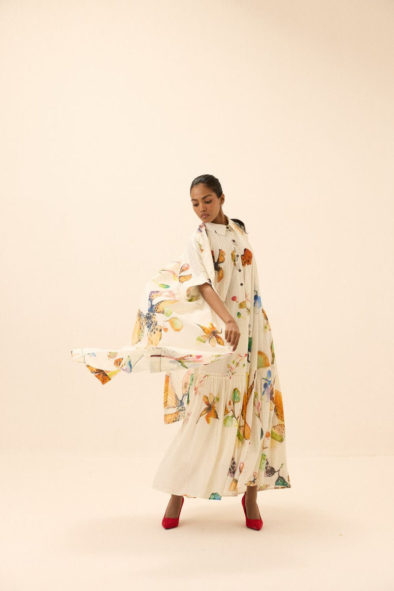Ivy Bloom Shrug mul by Khara Kapas in multi for women in Singapore