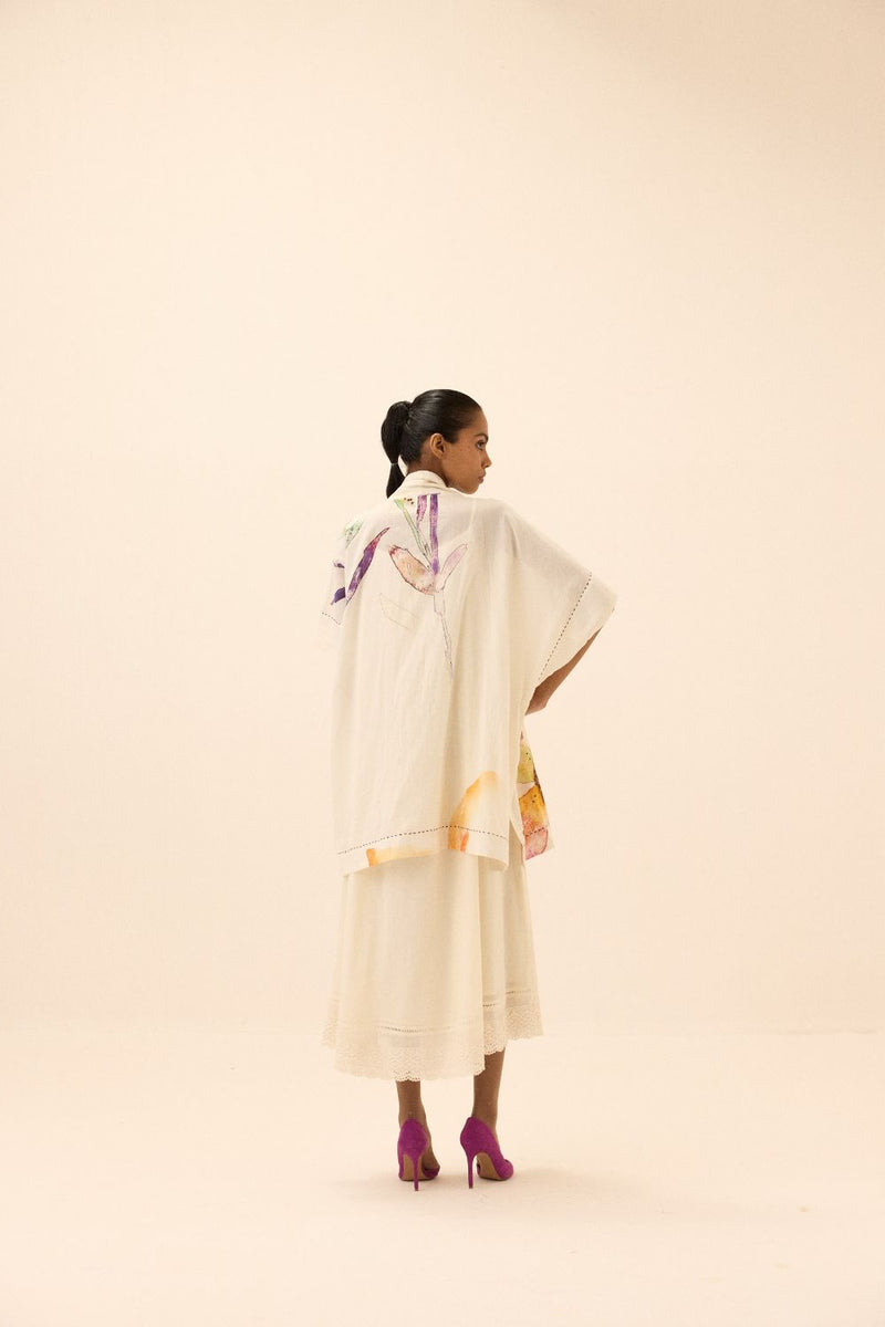 Sunup Shrug mul by Khara Kapas in multi for women in Singapore