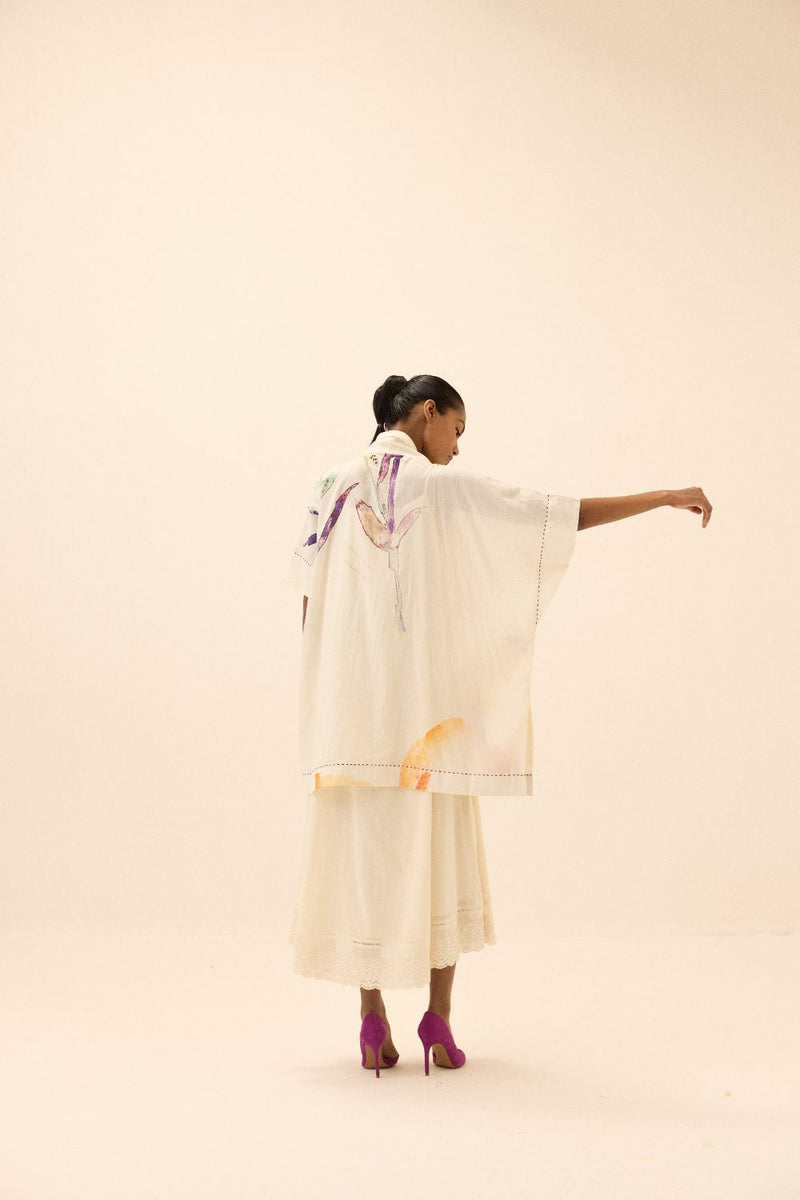 Sunup Shrug mul by Khara Kapas in multi for women in Singapore