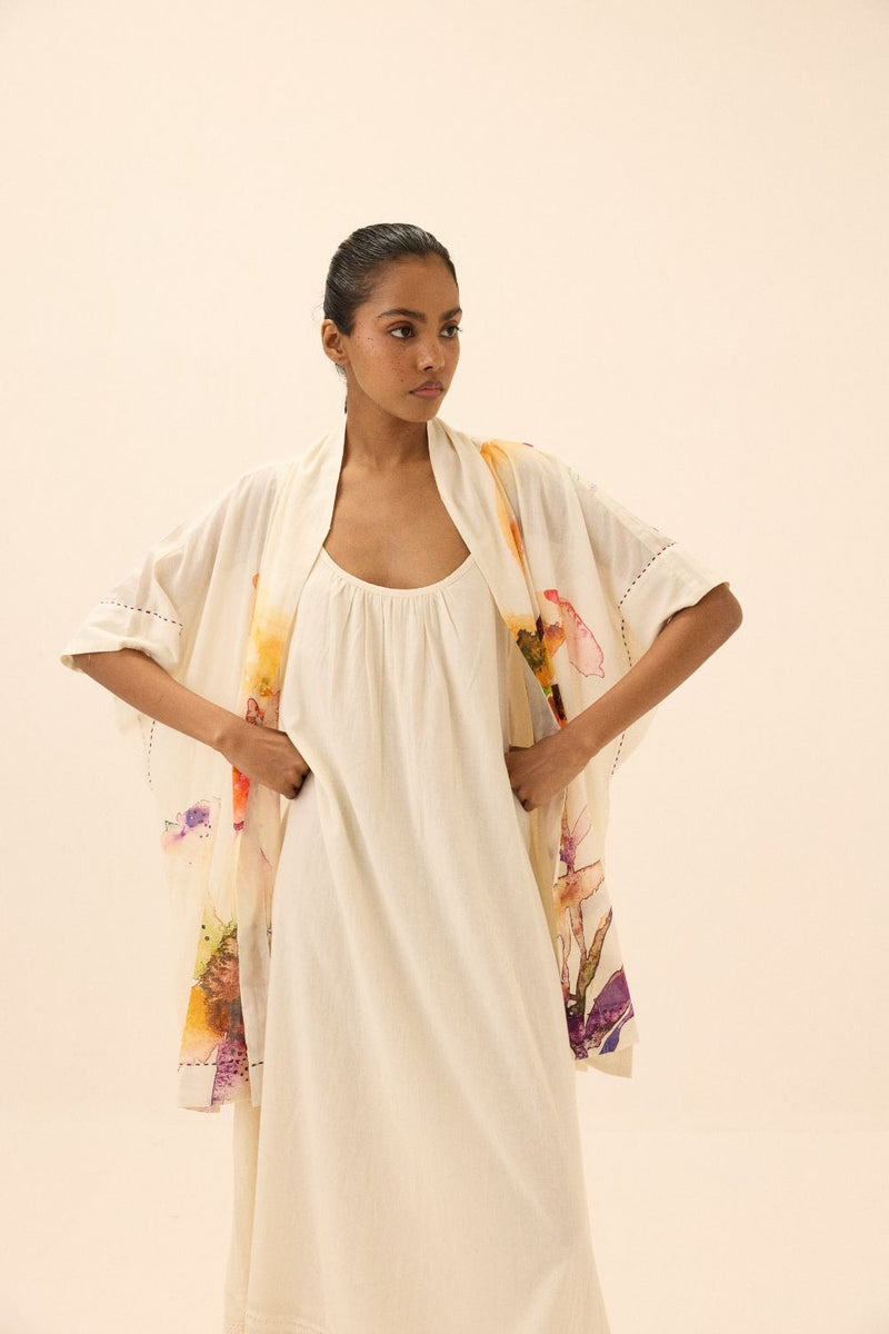 Sunup Shrug mul by Khara Kapas in multi for women in Singapore