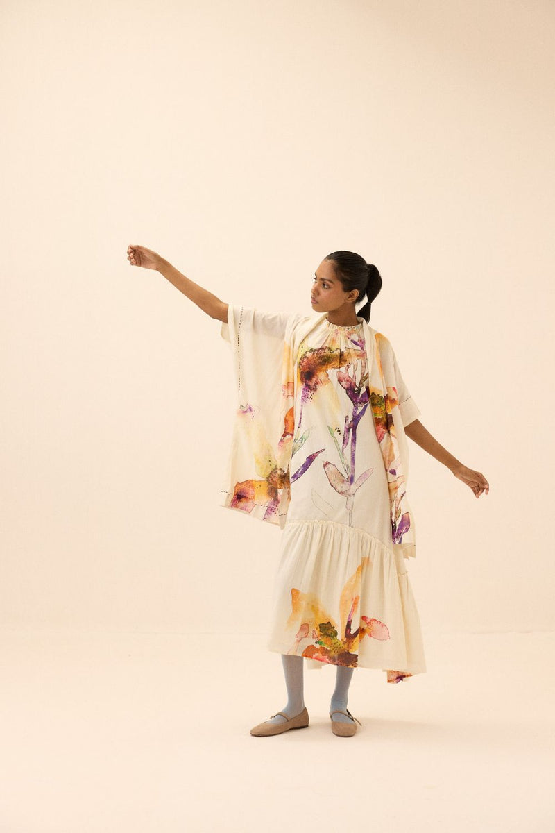 Sunup Shrug mul by Khara Kapas in multi for women in Singapore
