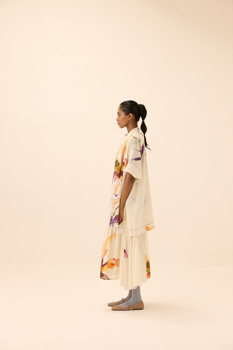 Sunup Shrug mul by Khara Kapas in multi for women in Singapore