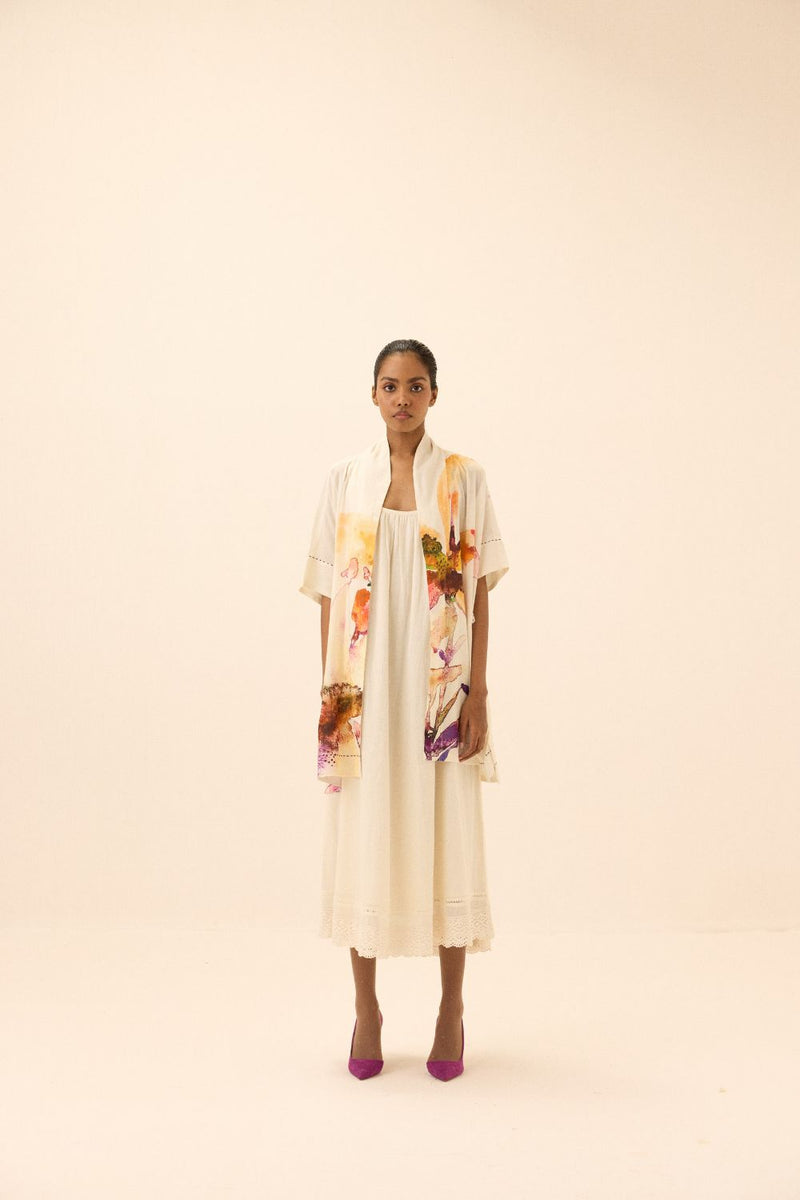 Sunup Shrug mul by Khara Kapas in multi for women in Singapore