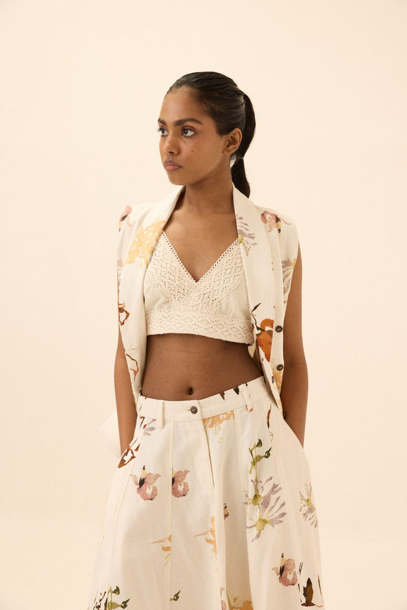 Idyll Jacket mul by Khara Kapas in multi for women in Singapore