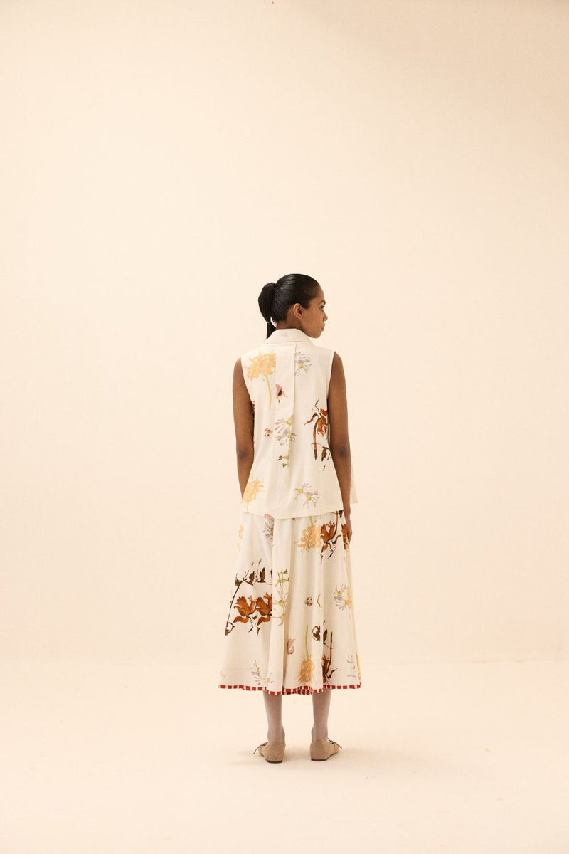 Idyll Skirt mul by Khara Kapas in multi for women in Singapore