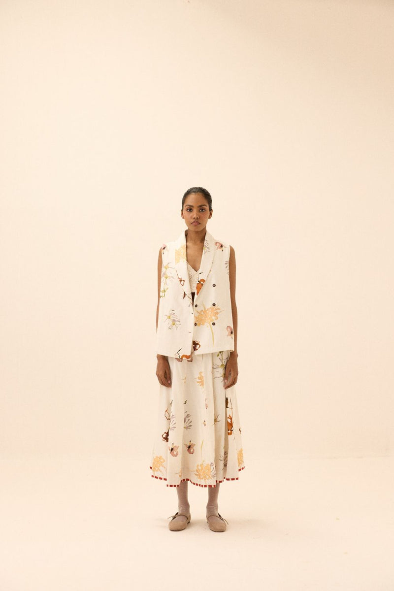 Idyll Skirt mul by Khara Kapas in multi for women in Singapore