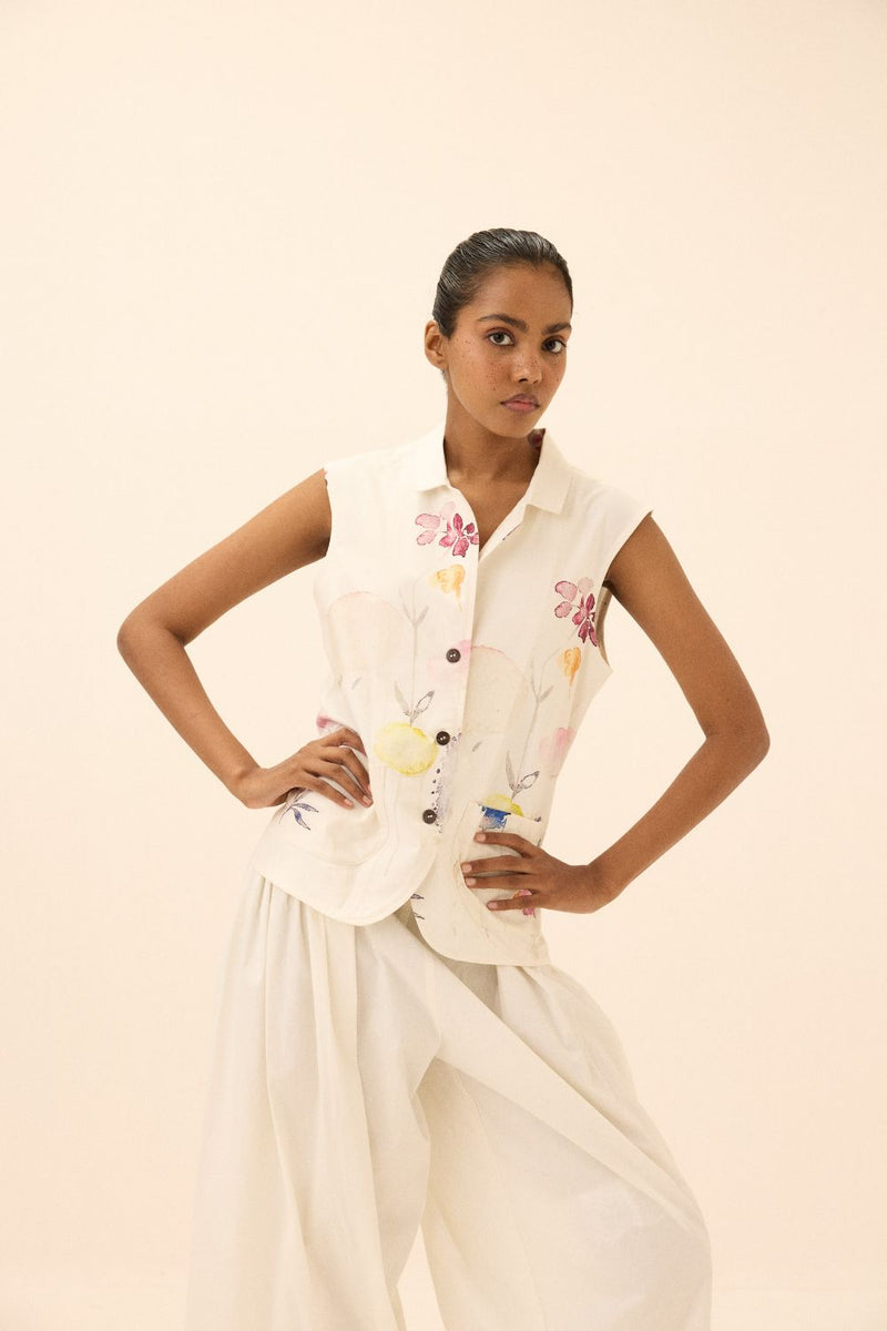Clairen Top mul by Khara Kapas in multi for women in Singapore