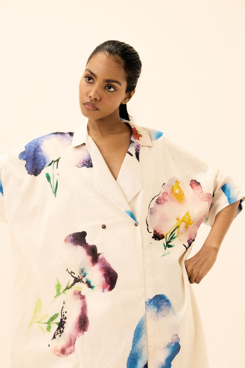 Nirvana Top mul by Khara Kapas in multi for women in Singapore