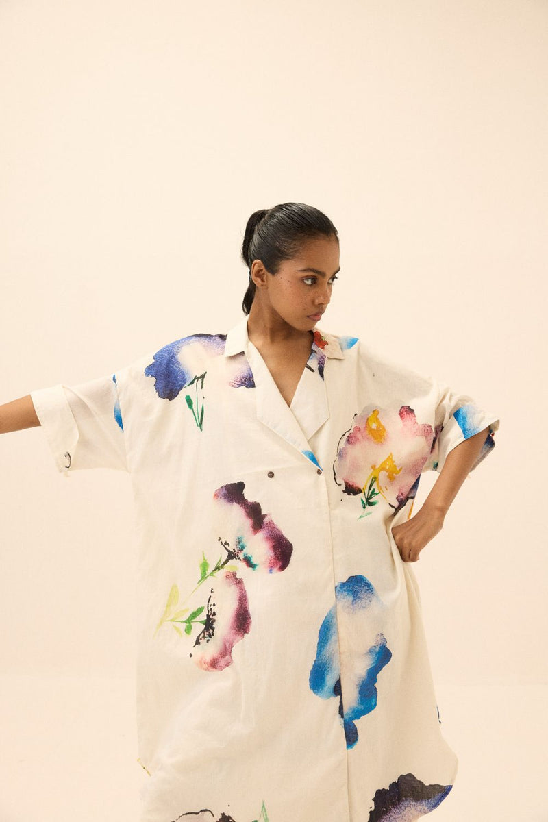 Nirvana Top mul by Khara Kapas in multi for women in Singapore