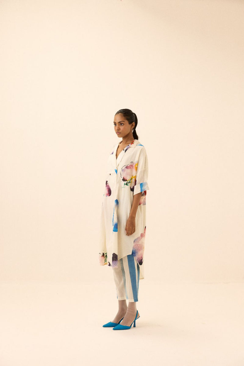 Nirvana Pants mul by Khara Kapas in white for women in Singapore