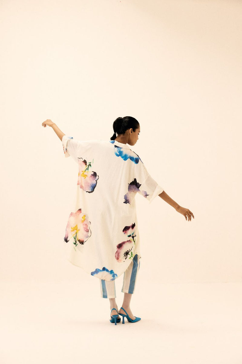 Nirvana Pants mul by Khara Kapas in white for women in Singapore