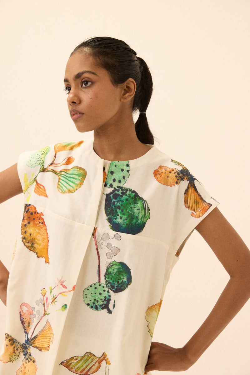 Amaryllis Top mul by Khara Kapas in multi for women in Singapore