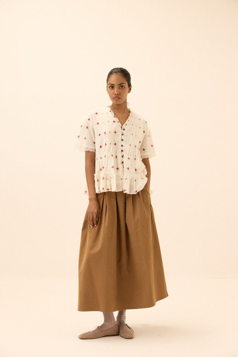 Twinkle top mul by Khara Kapas in multi for women in Singapore