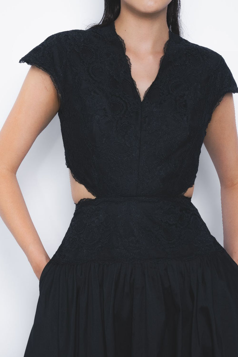 Kage Dress - Black Buy Kage Dress - Black from C&W | Dresses for Women by Leh Studios in black color for women in Singapore