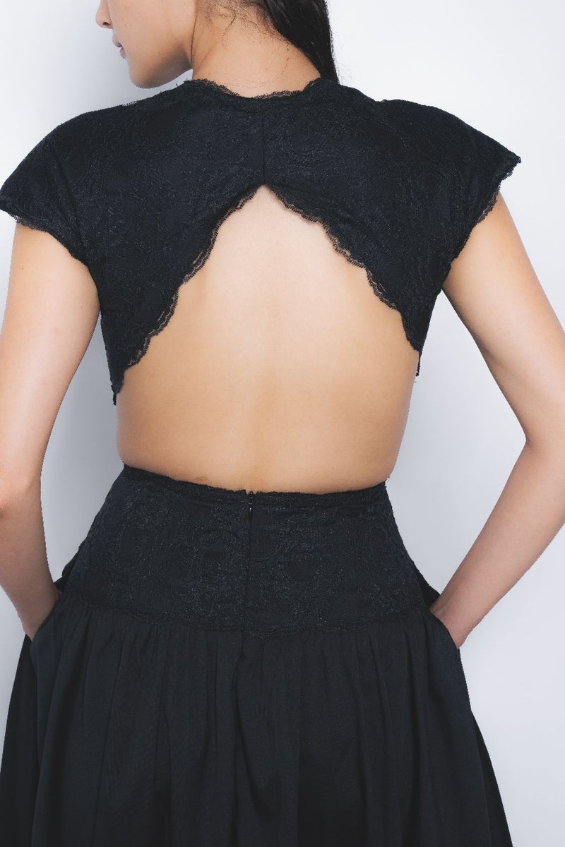 Kage Dress - Black Buy Kage Dress - Black from C&W | Dresses for Women by Leh Studios in black color for women in Singapore