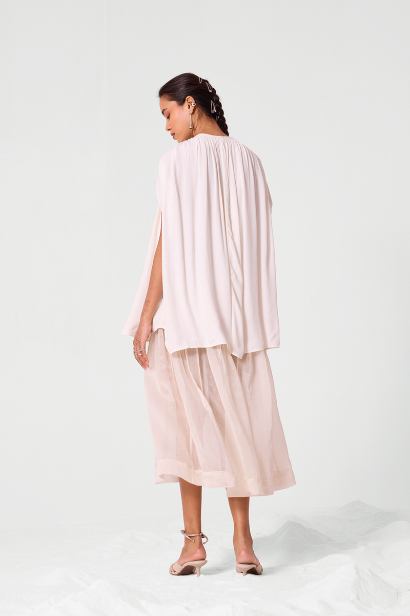 Kairav Sheer Hem Dress