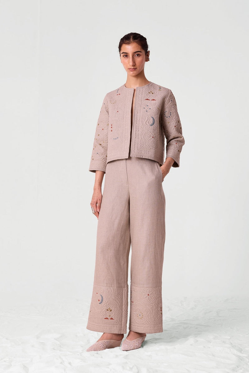 Kari hand Quilted Embroidered Pants