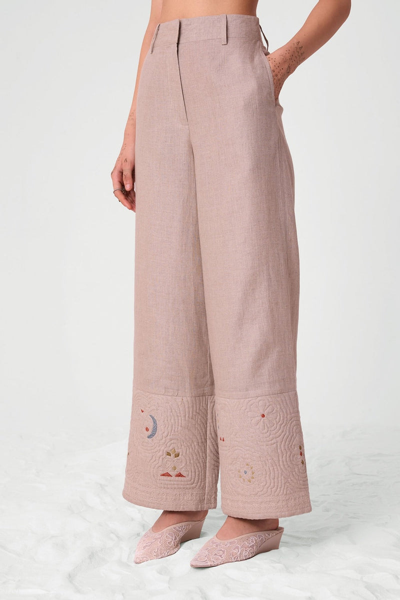 Kari hand Quilted Embroidered Pants