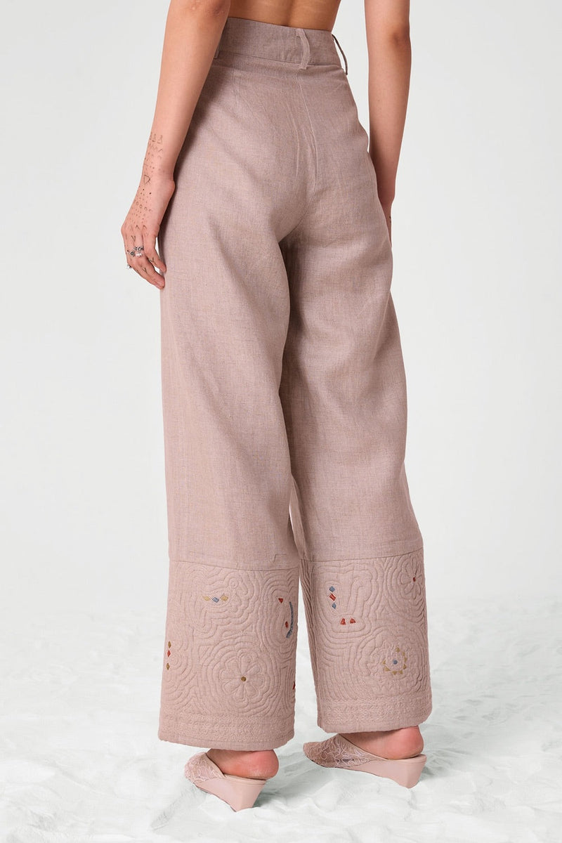 Kari hand Quilted Embroidered Pants