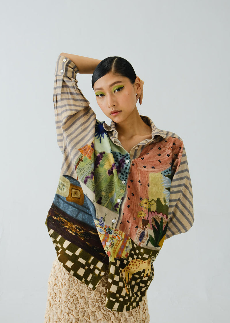 Kiera Shirt-Alice cotton by CORD for women in Singapore