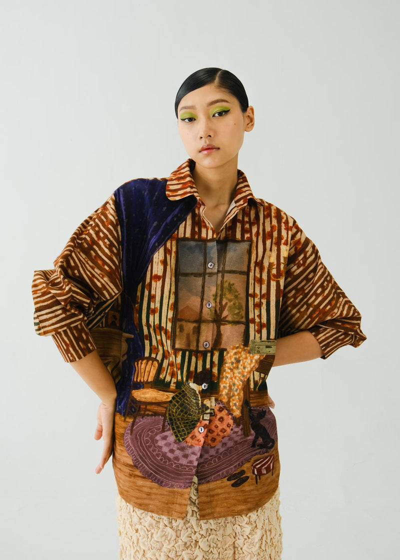 Kiera Shirt-
Home Alone cotton by CORD for women in Singapore