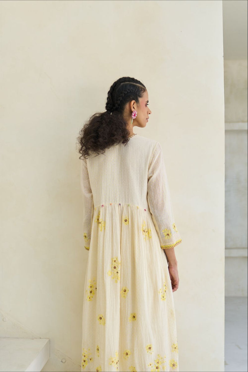 Lake Kurta cotton by SWATTI KAPOOR in white color for women in Singapore