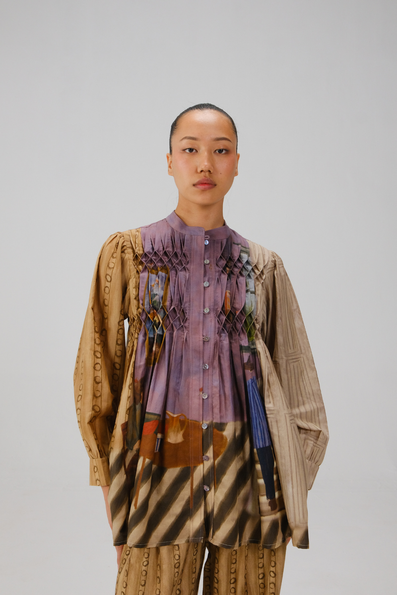 LENI TOP-Living Room silk by CORD for women in Singapore
