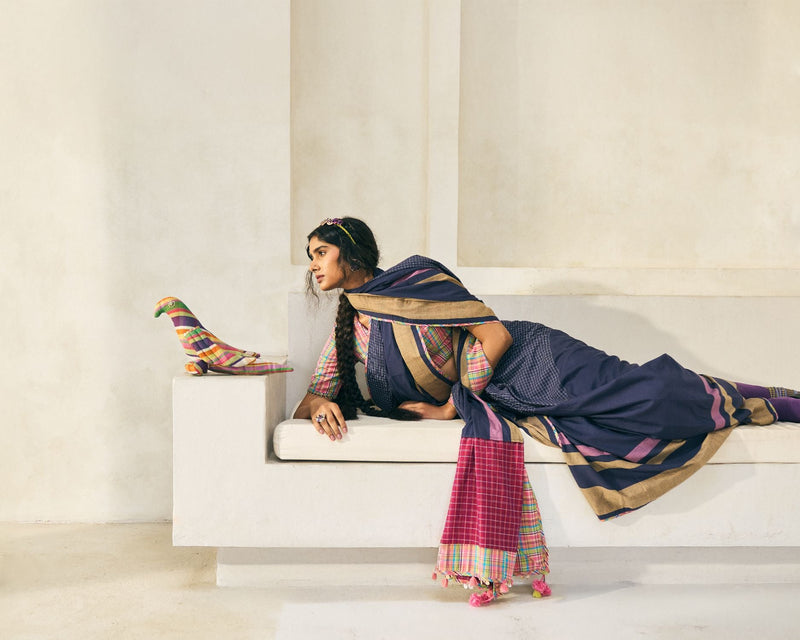 Lila Set cotton by SWATTI KAPOOR in multi color for women in Singapore
