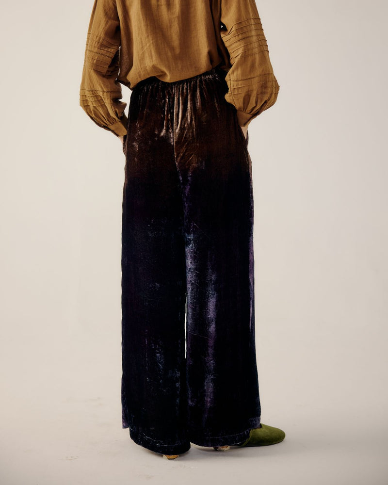 LOUNGE PANTS-Brown Purple Ombre by CORD for women in Singapore